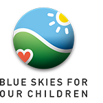 The Blue Skies for our Children round symbol.
