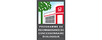 Le logo du programme de reconnaissance des concessionnaires écologiques.